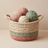 Braided Crochet Yarn Storage Basket